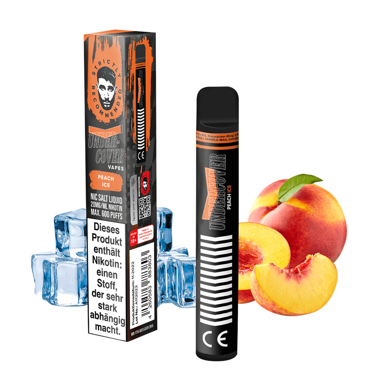 Undercover Vapes - Peach Ice - Einweg E-Zigarette