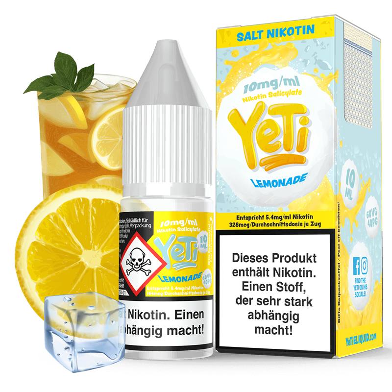 Yeti E-Liquid - Lemonade - 10 ml Nikotinsalz