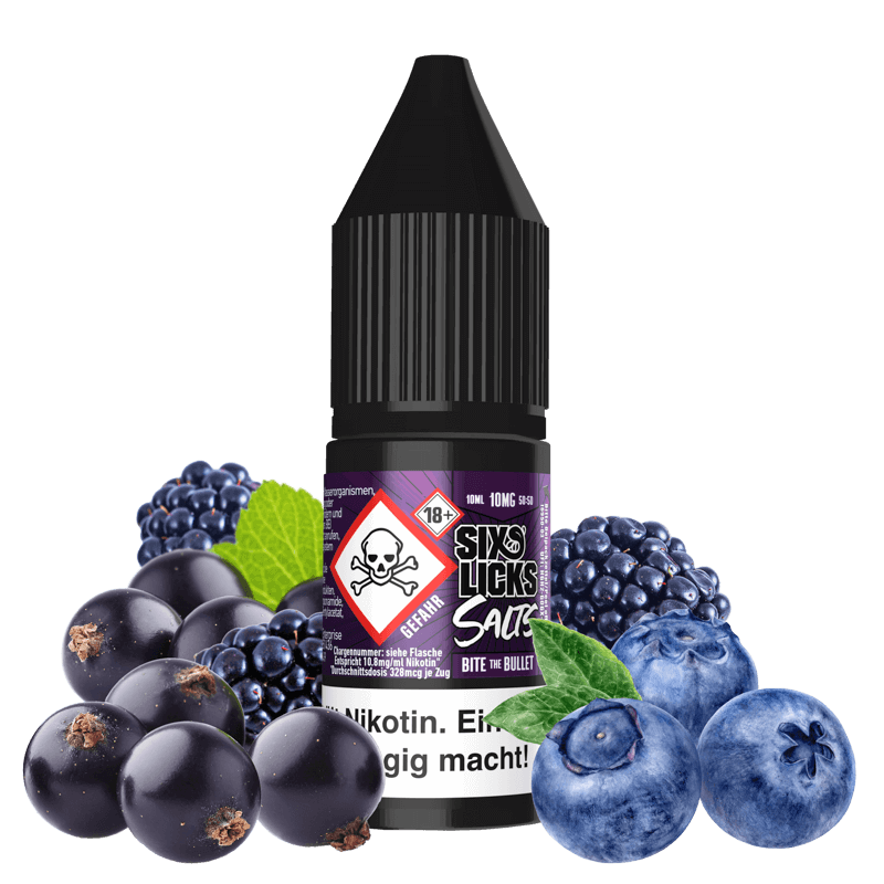 Six Licks E-Liquid - Bite the Bullet - 10 ml Nikotinsalz