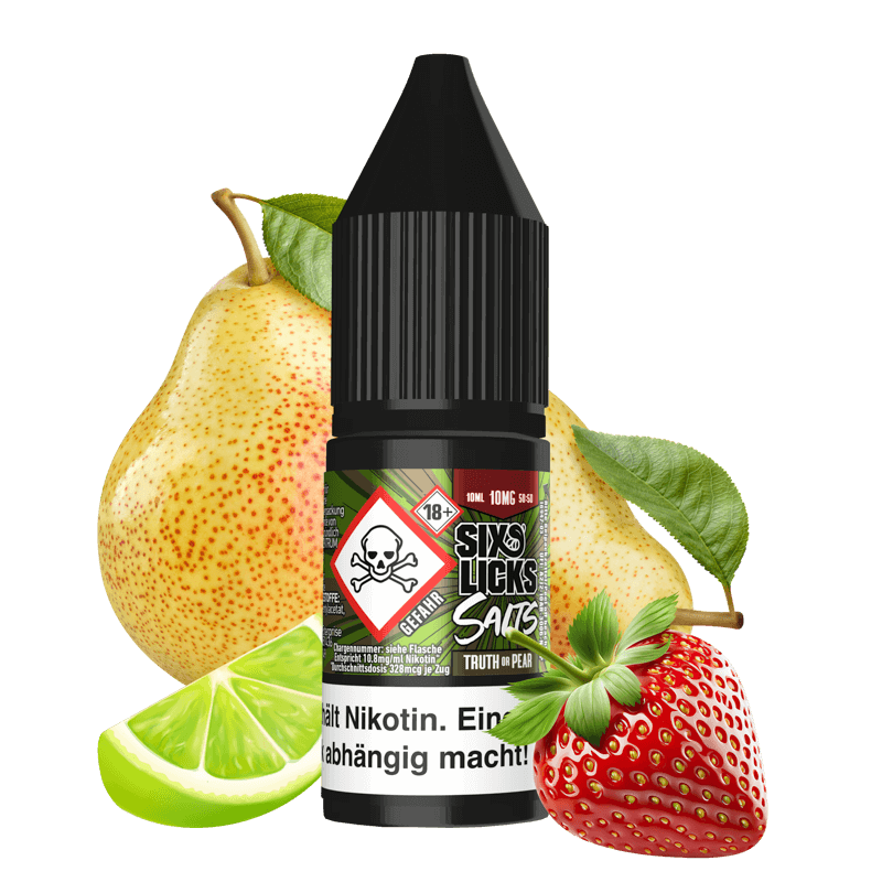 Six Licks E-Liquid - Truth Or Pear - 10 ml Nikotinsalz