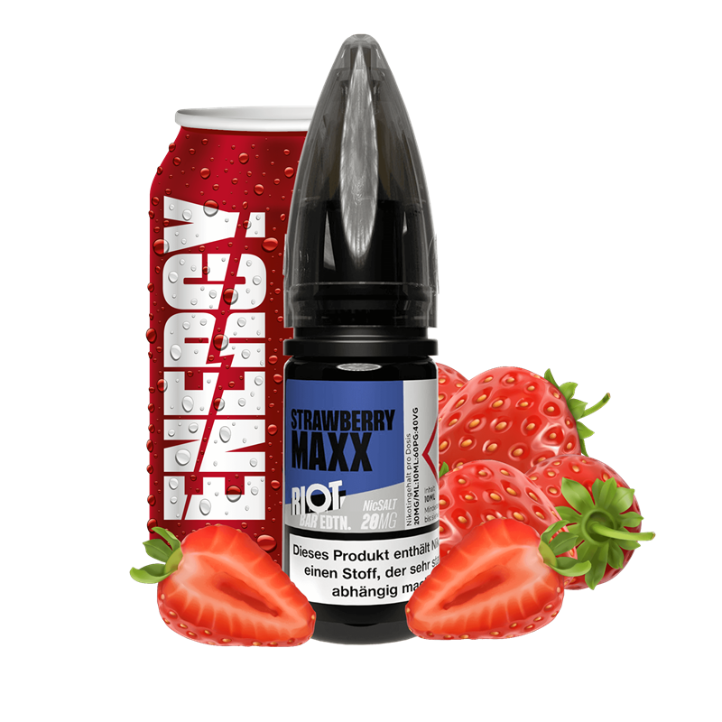 Riot Squad BAR EDTN E-Liquid - Strawberry MAXX Energy - 10 ml Nikotinsalz