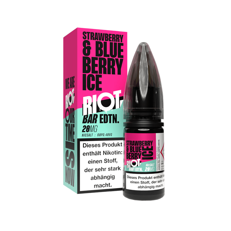 Riot Squad BAR EDTN E-Liquid - Strawberry Blueberry Ice - 10 ml Nikotinsalz 