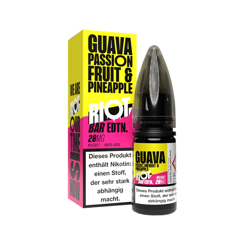 Riot Squad BAR EDTN E-Liquid - Guava Passionfruit Pineapple - 10 ml Nikotinsalz 