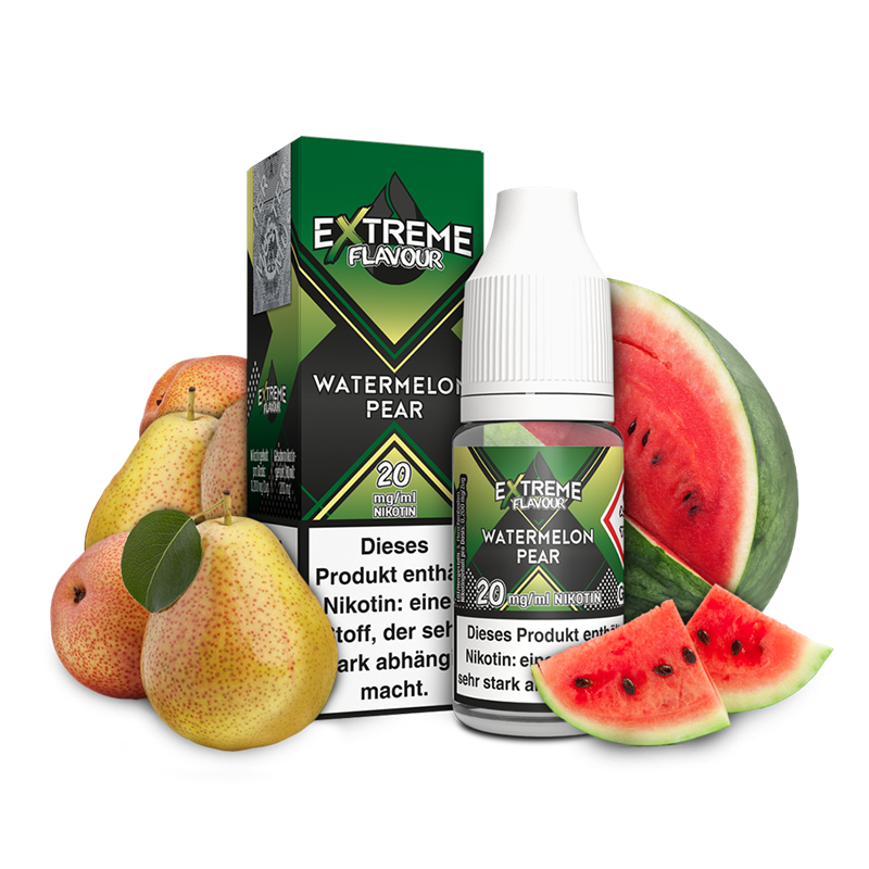 Extreme Flavour - Watermelon Pear - 10 ml Hybrid-Nikotinsalz Liquid