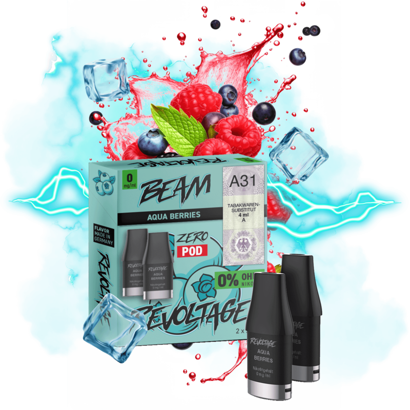 Revoltage Beam Dual - Aqua Berries Pod - 2er Pack