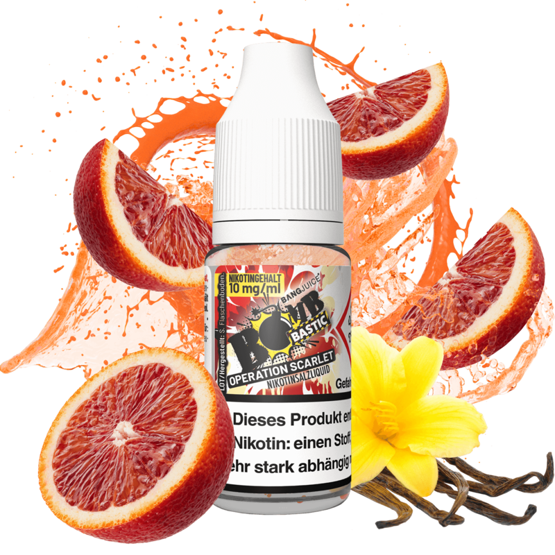 Bang Juice - BOMBBASTIC - Operation Scarlet - 10 ml Nikotinsalz Liquid