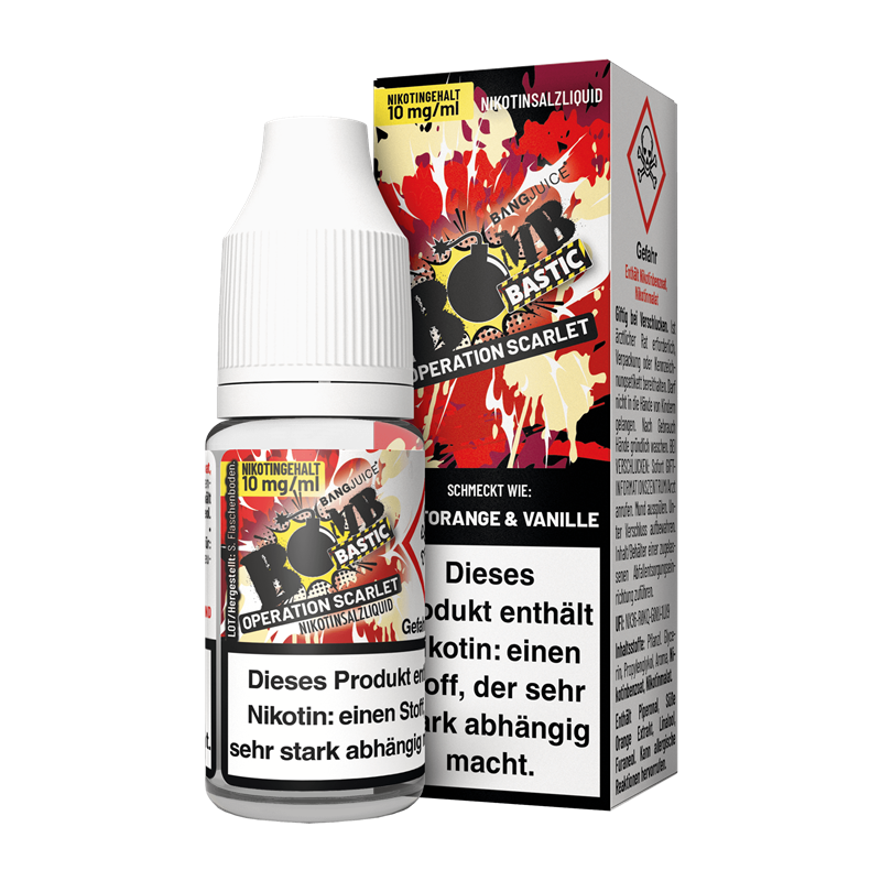 Bang Juice - BOMBBASTIC - Operation Scarlet - 10 ml Nikotinsalz Liquid 