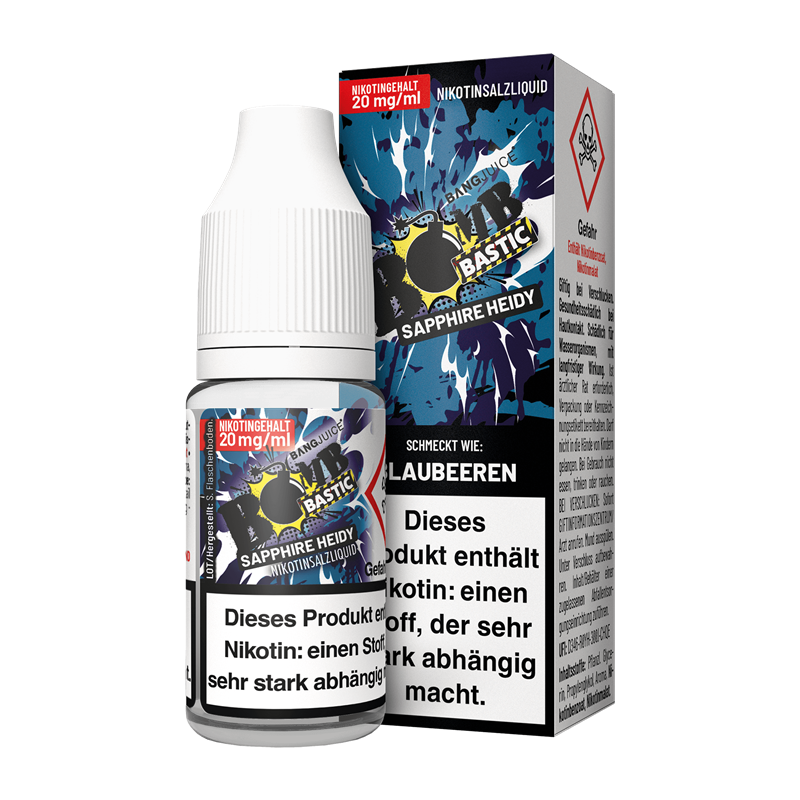 Bang Juice - BOMBBASTIC - Sapphire Heidy - 10 ml Nikotinsalz Liquid 