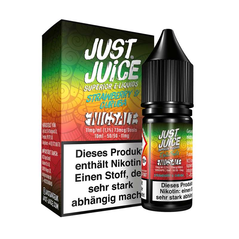 Just Juice - Strawberry & Curuba - 10 ml Nikotinsalz Liquid 