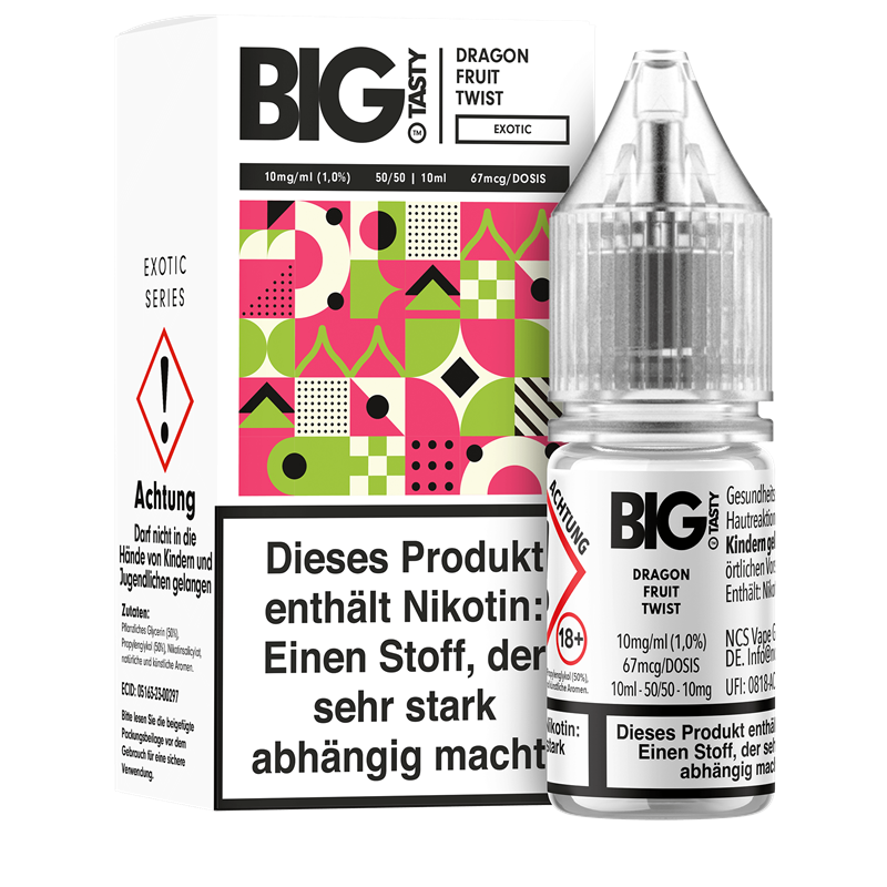 Big Tasty Exotic Serie - Dragon Fruit Twist - 10 ml Nikotinsalz Liquid 