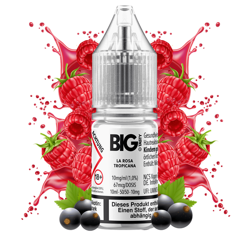 Big Tasty Exotic Serie - La Rosa Tropicana - 10 ml Nikotinsalz Liquid