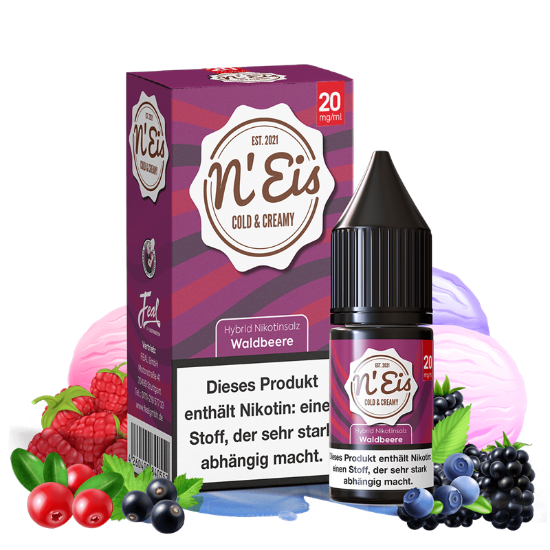 n'EIS - Waldbeere - 10 ml Hybrid-Nikotinsalz Liquid