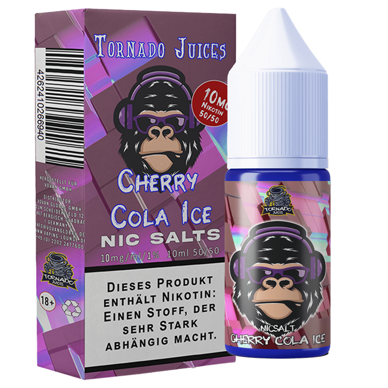 Tornado Juices - Cherry Cola ICE - 10 ml Nikotinsalz Liquid