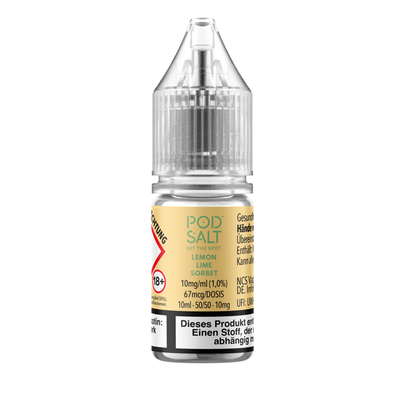 Pod Salt Xtra - Lemon Lime Sorbet - 10 ml Nikotinsalz Liquid 