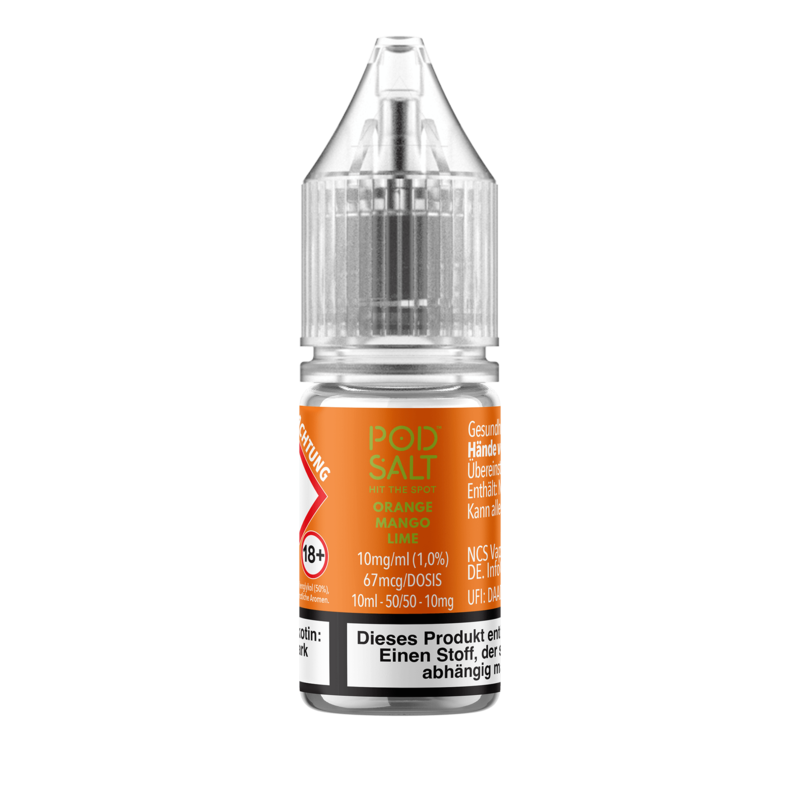 Pod Salt Xtra - Orange Mango Lime - 10 ml Nikotinsalz Liquid 