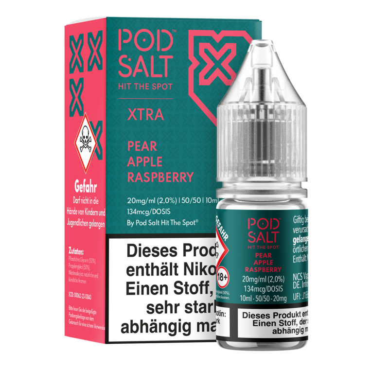 Pod Salt Xtra - Pear Apple Raspberry - 10 ml Nikotinsalz Liquid