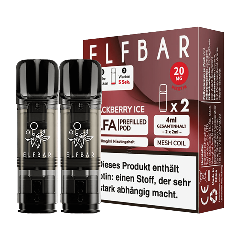 ELF Bar ELFA - Blackberry Ice Pod - 2er Pack