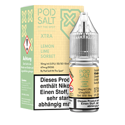 Pod Salt Xtra - Lemon Lime Sorbet - 10 ml Nikotinsalz Liquid