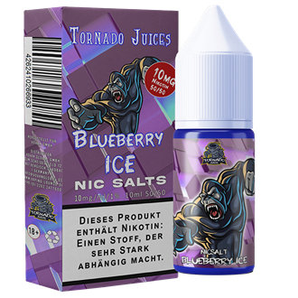 Tornado Juices - Blueberry ICE - 10 ml Nikotinsalz Liquid