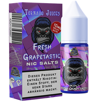 Tornado Juices - Fresh Grapetastic - 10 ml Nikotinsalz Liquid