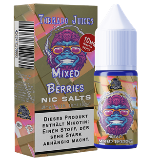 Tornado Juices - Mixed Berries - 10 ml Nikotinsalz Liquid