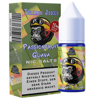 Tornado Juices - Passionfruit Guava - 10 ml Nikotin salz Liquid