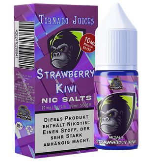 Tornado Juices - Strawberry Kiwi - 10 ml Nikotinsalz Liquid