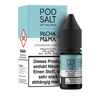 Pod Salt Fusion - Pacha Mama - Strawberry Kiwi ICE - 10 ml Nikotinsalz Liquid