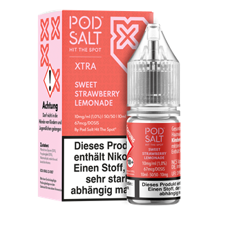 Pod Salt Xtra - Sweet Strawberry Lemonade - 10 ml Nikotinsalz Liquid