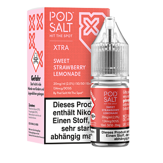 Pod Salt Xtra - Sweet Strawberry Lemonade - 10 ml Nikotinsalz Liquid