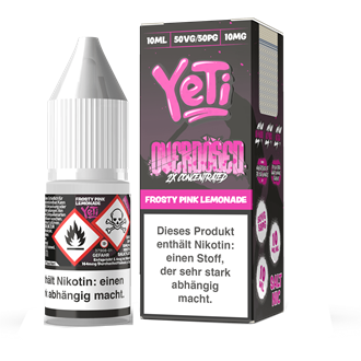 Yeti Overdosed - Frosty Pink Lemonade - 10 ml Nikotinsalz Liquid